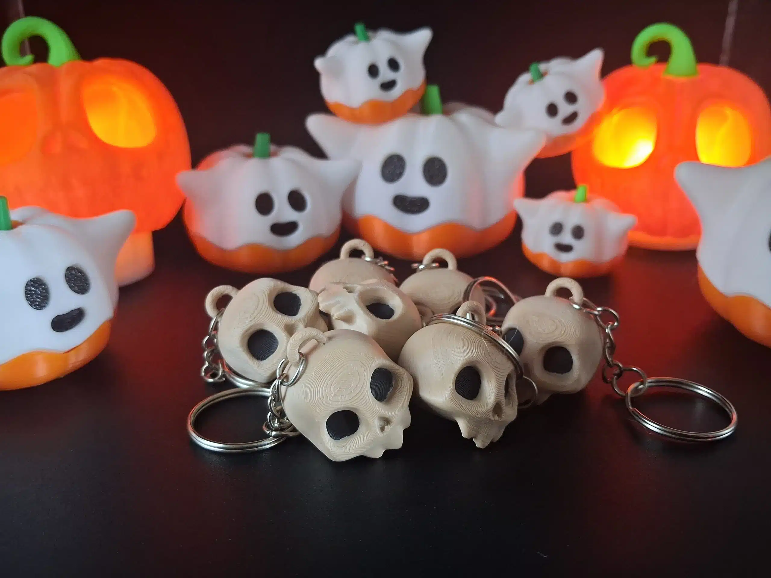 Porte-clé Crâne en Impression 3D – Accessoire badass en PLA